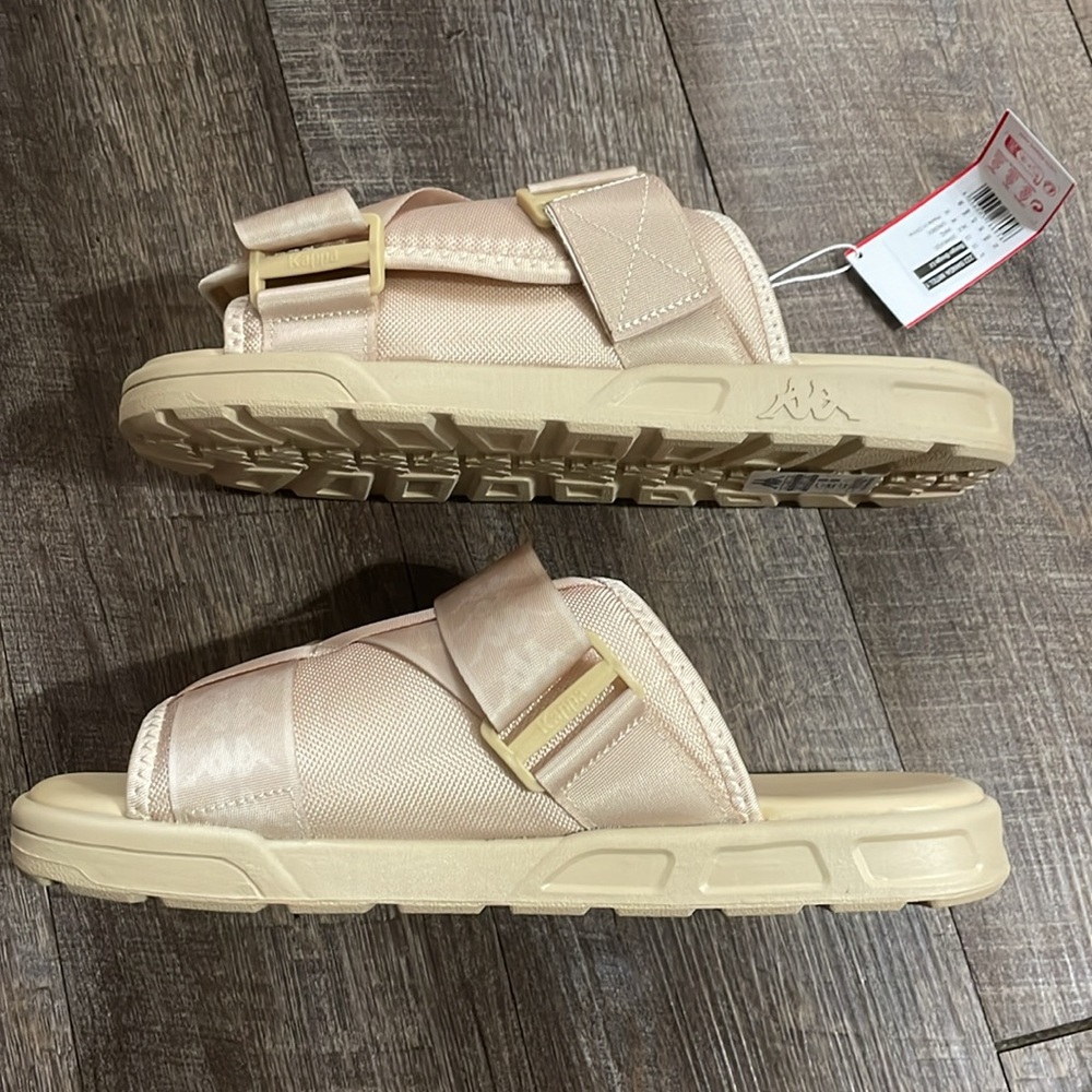 Kappa Beige Slide Sandals NEW - Picture 4 of 6